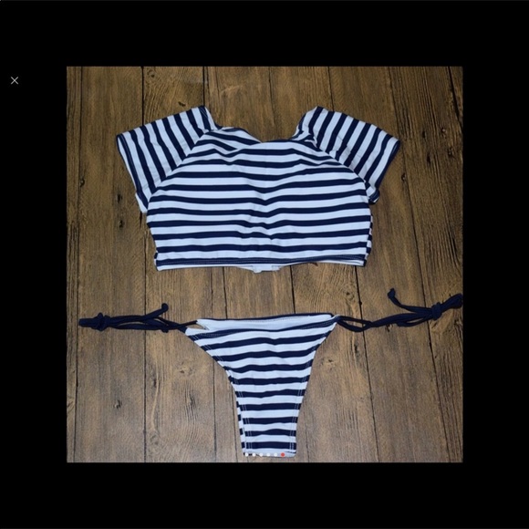 ZIP TOP BRAZILIAN STYLE BIKINI 1 Left - Picture 3 of 7